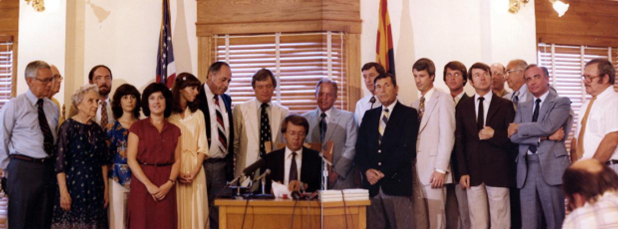 Groundwater Management act of 1980 signing