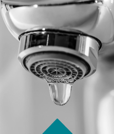 Water faucet leaking water