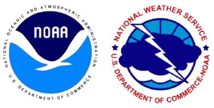 National Oceanic and Atmospheric Administration and National Weather Services logos