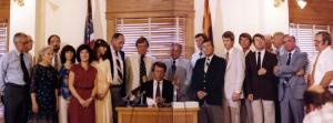 Groundwater Management act of 1980 signing